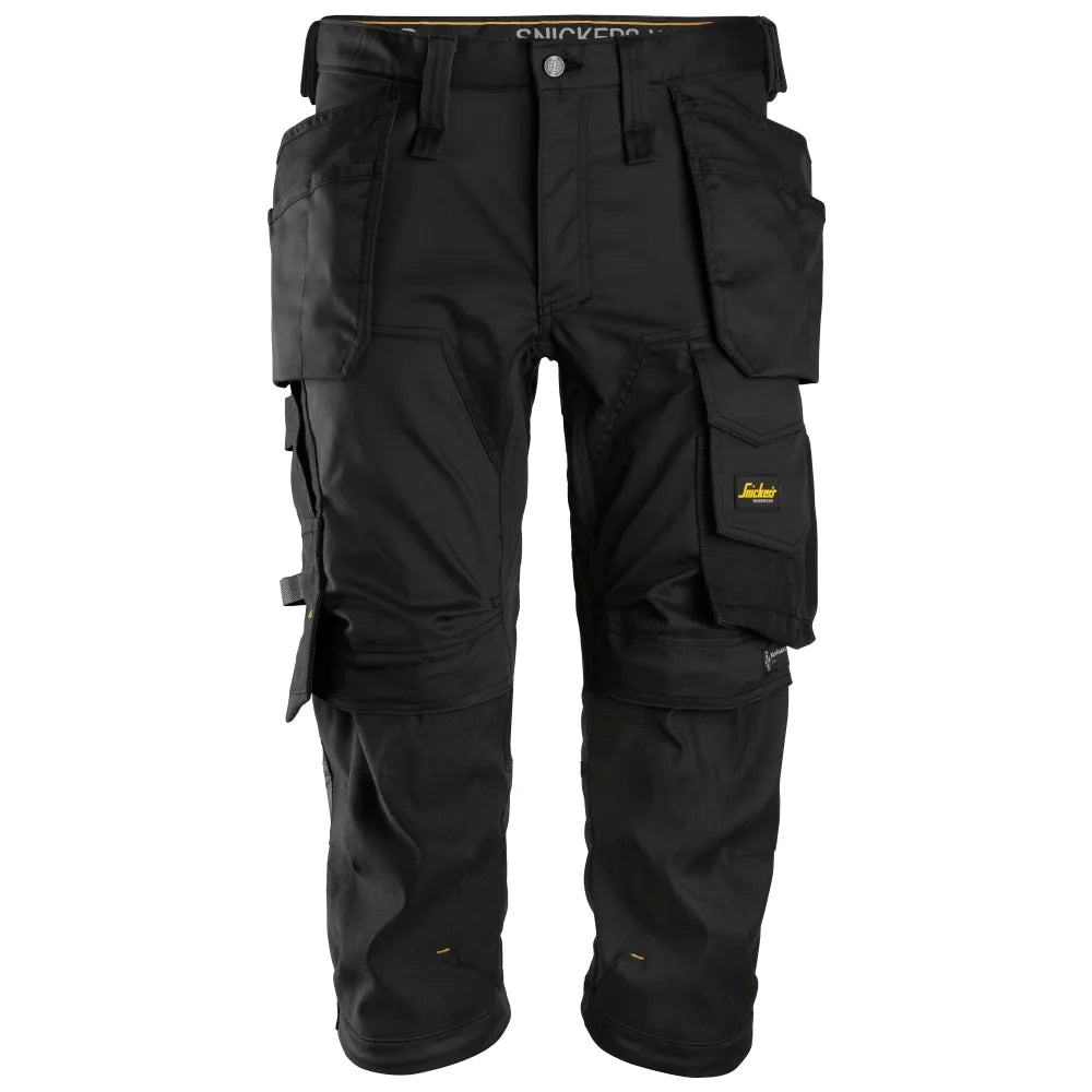 Snickers 6142 Allroundwork Stretch Pirate Werkbroek Met Holsterzakken 0404 Black Black