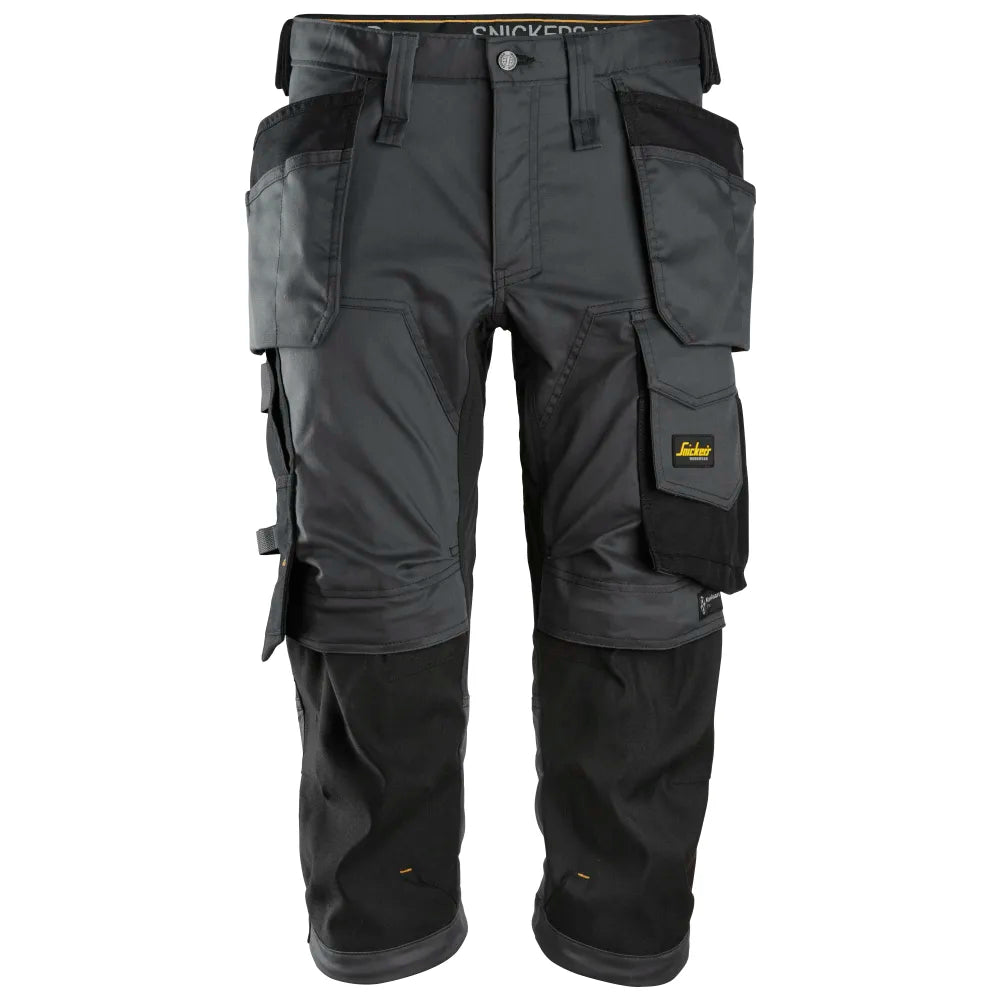 Snickers 6142 Allroundwork Stretch Pirate Werkbroek Met Holsterzakken 5804 Steel Grey Black