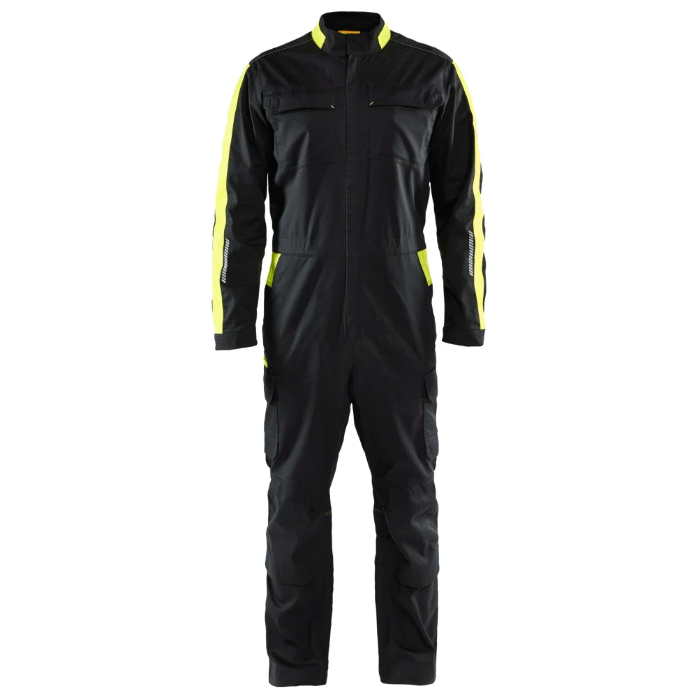 Blaklader 6144 1832 Industrie Overall Stretch Zwart High Vis Geel