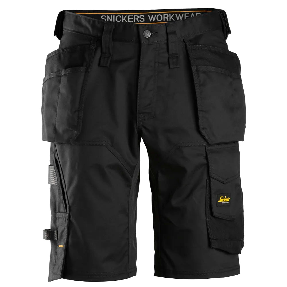 Snickers 6151 Allroundwork Stretch Loose Fit Werkshorts Met Holsterzakken 0404 Black Black