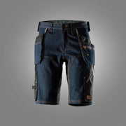 Snickers 6155 Flexiwork Denim Werkshorts Met Holsterzakken 6504 Denim Black