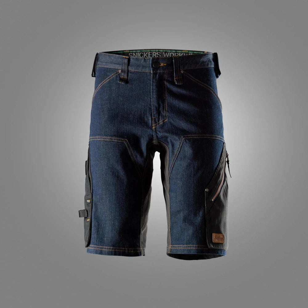 Snickers 6156 Flexiwork Denim Werkshorts 6504 Denim Black