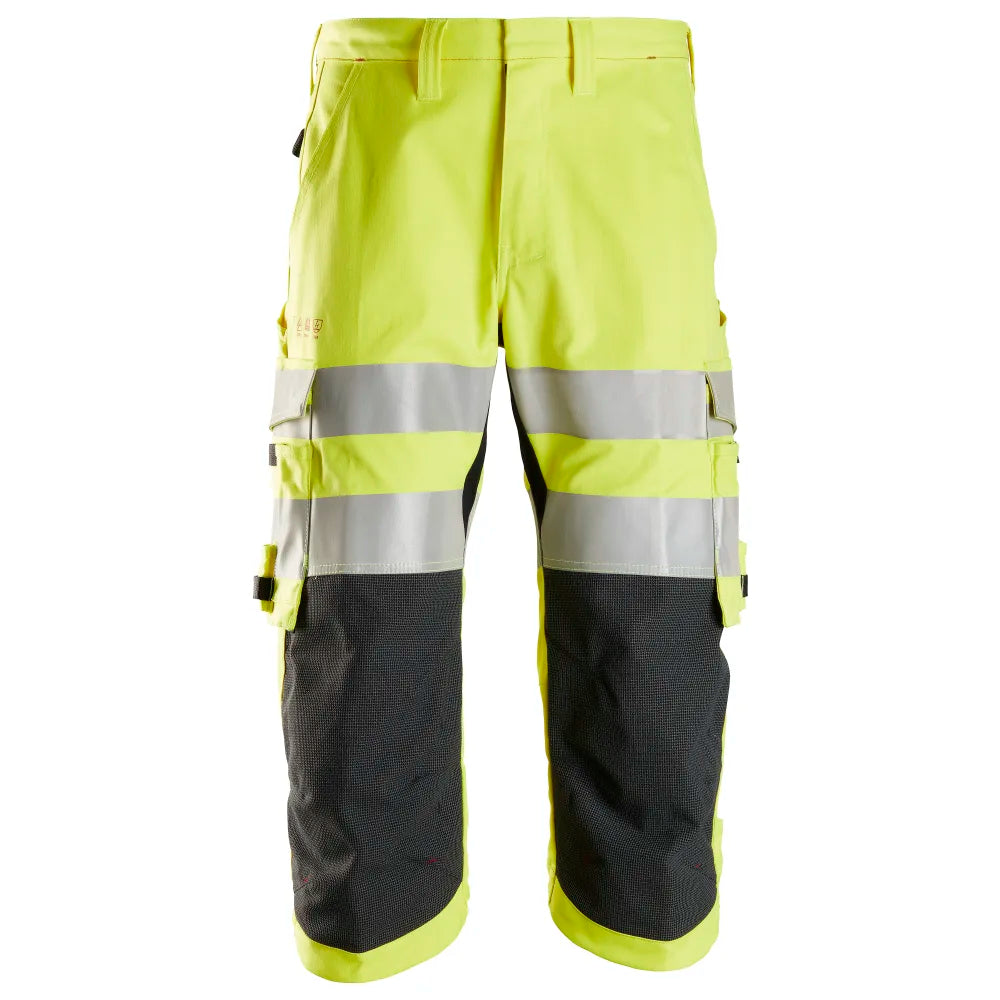 Snickers 6161 Protecwork High-Vis Klasse 2 Pirate Werkbroek 6600 High Visibility Yellow