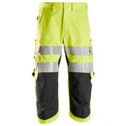 Snickers 6161 Protecwork High-Vis Klasse 2 Pirate Werkbroek 6600 High Visibility Yellow
