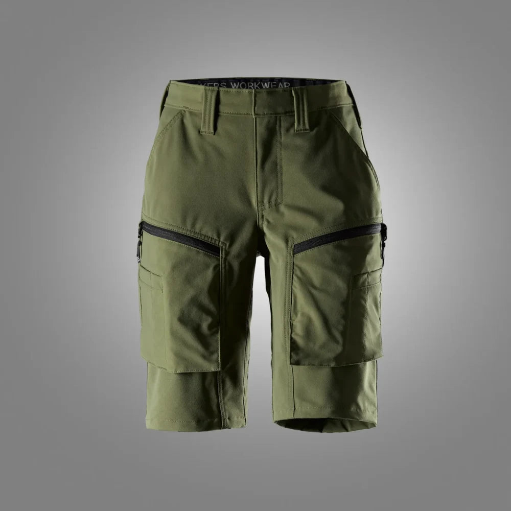 Snickers 6174 Servicework Service Stretch Dameswerkshorts Khaki Green