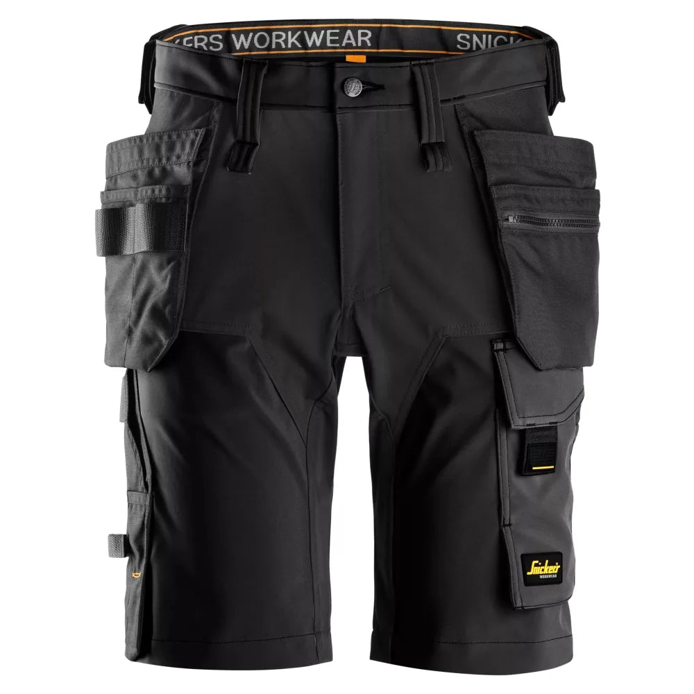 Snickers 6175 Allroundwork 4-Way Stretch Werkshorts Met Holsterzakken 0404 Black Black
