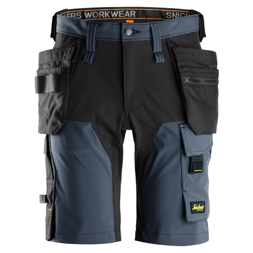 Snickers 6175 Allroundwork 4-Way Stretch Werkshorts Met Holsterzakken 9504 Navy Black
