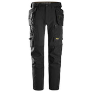 Snickers 6218 Allroundwork 4-Way Stretch Werkbroek Met Holsterzakken 0404 Black Black