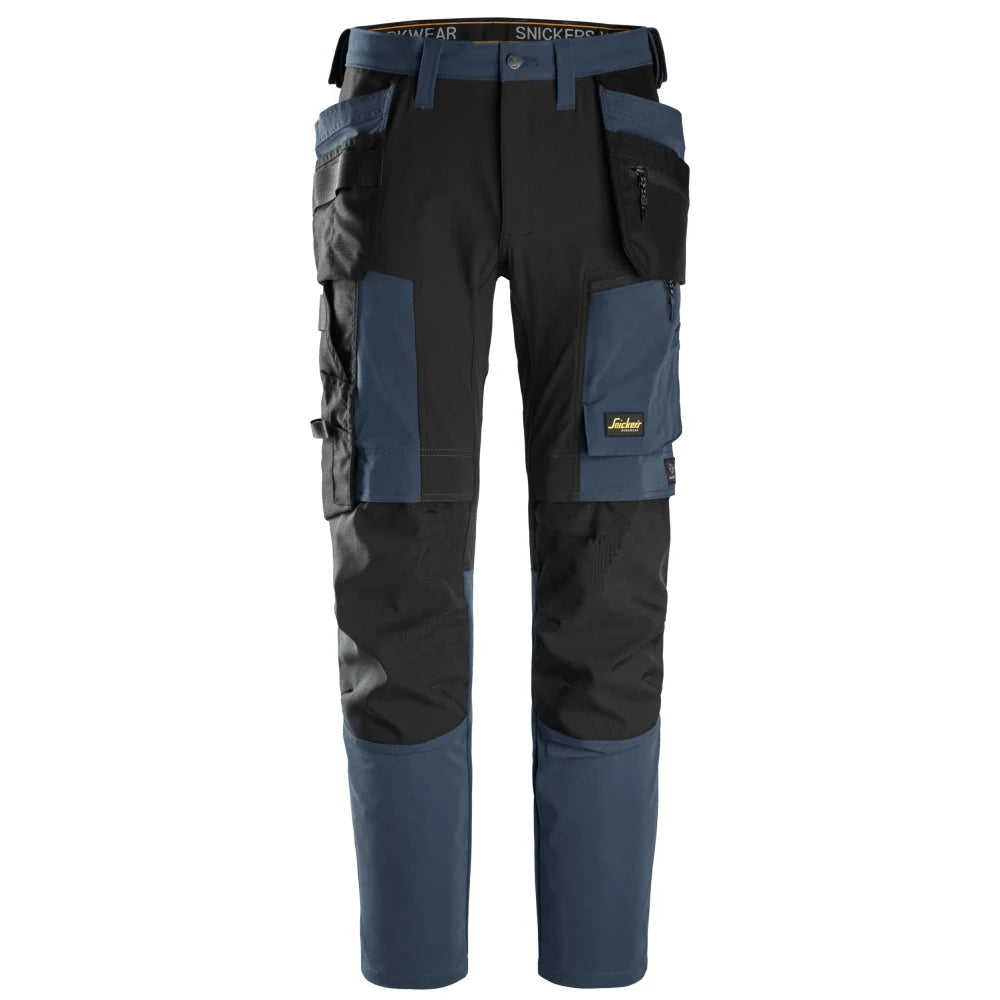 Snickers 6218 Allroundwork 4-Way Stretch Werkbroek Met Holsterzakken 9504 Navy Black