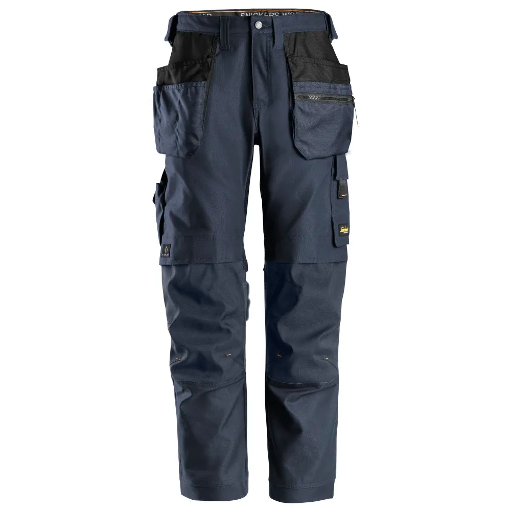 Snickers 6224 Allroundwork Canvas Stretch Werkbroek Met Holsterzakken 9595 Navy Navy