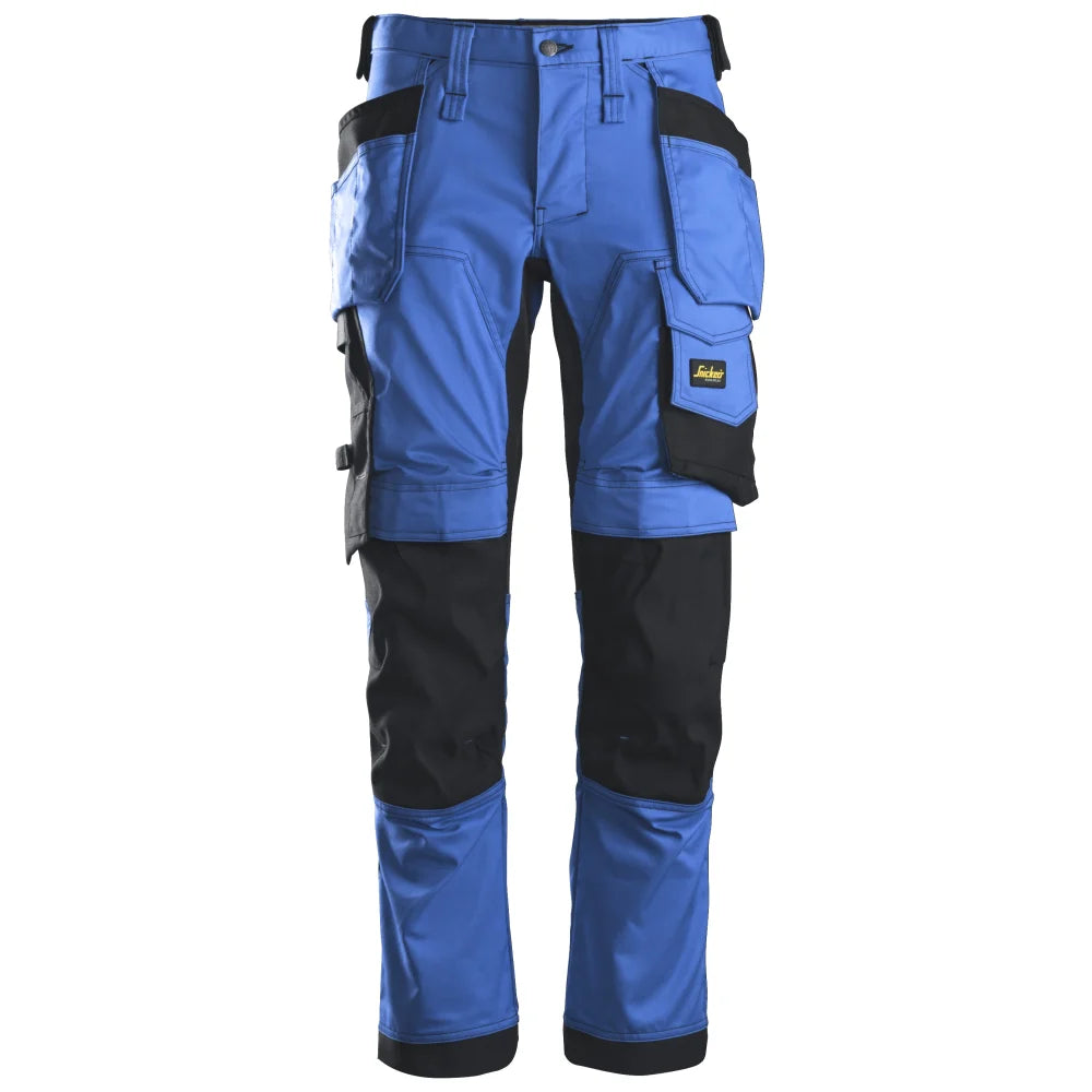 Snickers 6241 Allroundwork 2-Way Stretch Werkbroek Met Holsterzakken 5604 True Blue Black