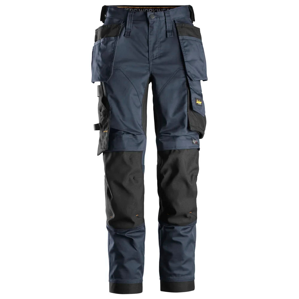 Snickers 6247 Allroundwork 2-Way Stretch Dameswerkbroek Met Holsterzakken 9504 Navy Black