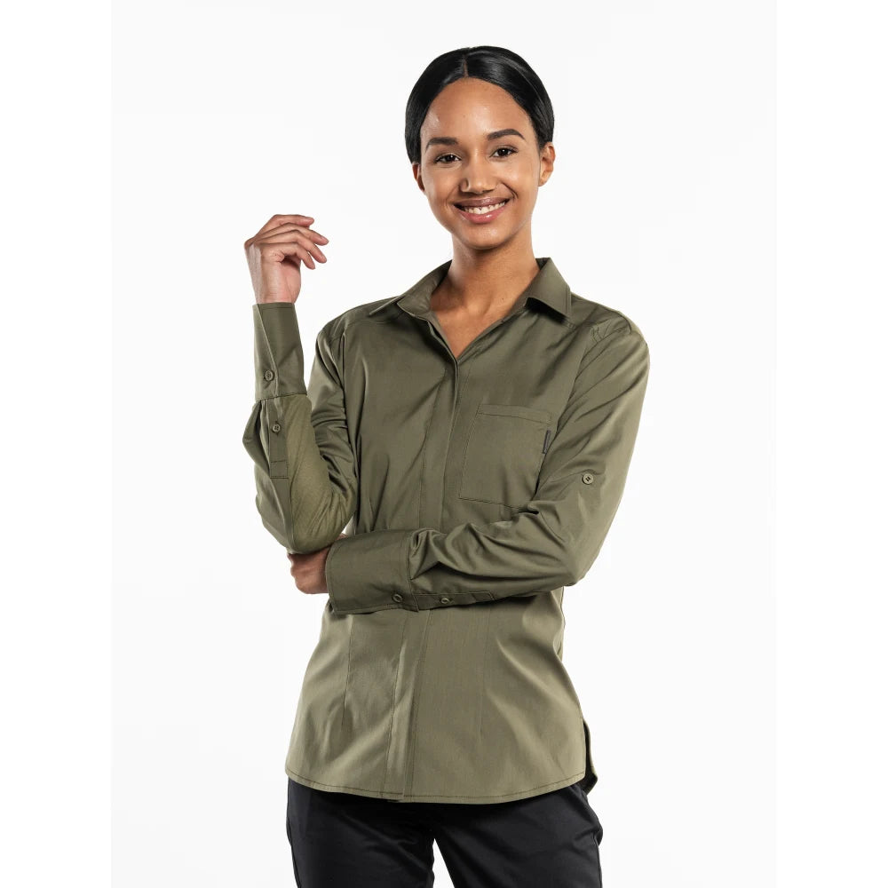 Chaud Devant Overhemd/Blouse Women Moss Fx