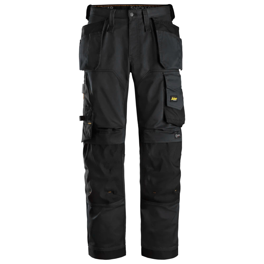 Snickers 6251 Allroundwork Stretch Loose Fit Werkbroek Met Holsterzakken 0404 Black Black