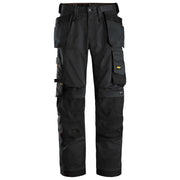 Snickers 6251 Allroundwork Stretch Loose Fit Werkbroek Met Holsterzakken 0404 Black Black