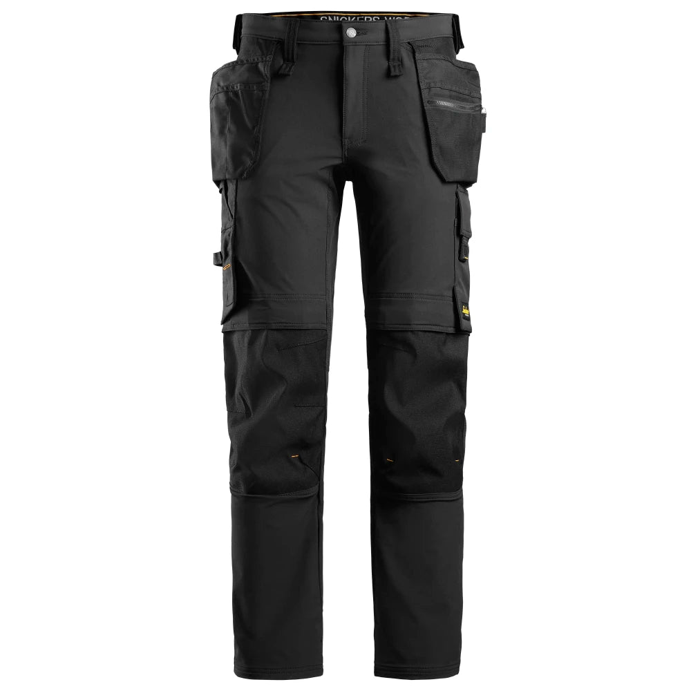 Snickers 6271 Fallroundwork Ull Stretch Werkbroek Met Holsterzakken 0404 Black Black