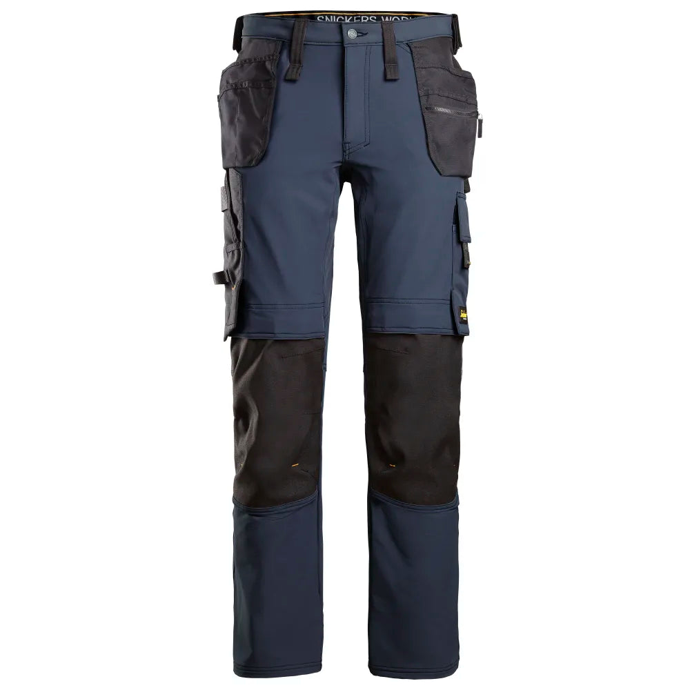 Snickers 6271 Fallroundwork Ull Stretch Werkbroek Met Holsterzakken 9504 Navy Black