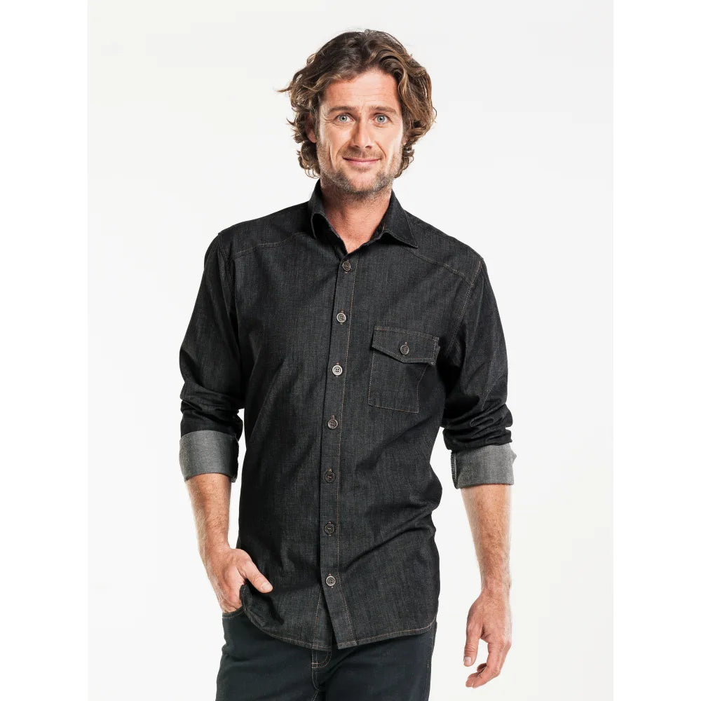 Chaud Devant Overhemd/Blouse Men Antra Denim Stretch
