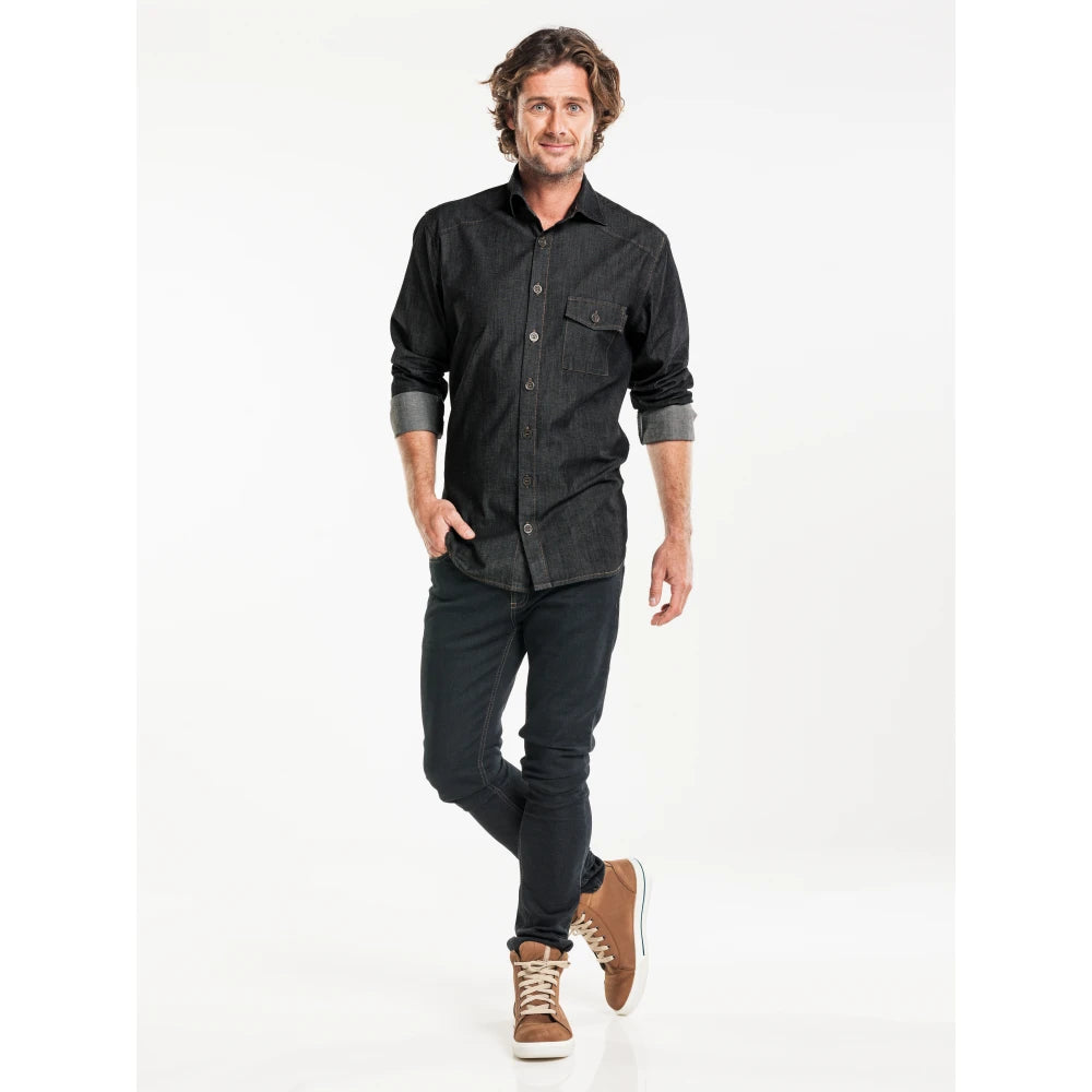 Chaud Devant Overhemd/Blouse Men Antra Denim Stretch