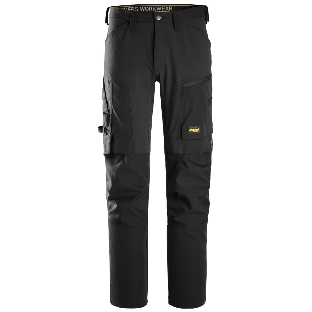 Snickers 6318 Allroundwork 4-Way Stretch Werkbroek 0404 Black Black