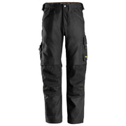 Snickers 6324 Allroundwork Canvas Stretch Werkbroek 0404 Black Black