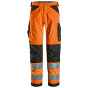 Snickers 6338 High-Vis Werkbroek Klasse 2 5504 High Visibility Orange Black
