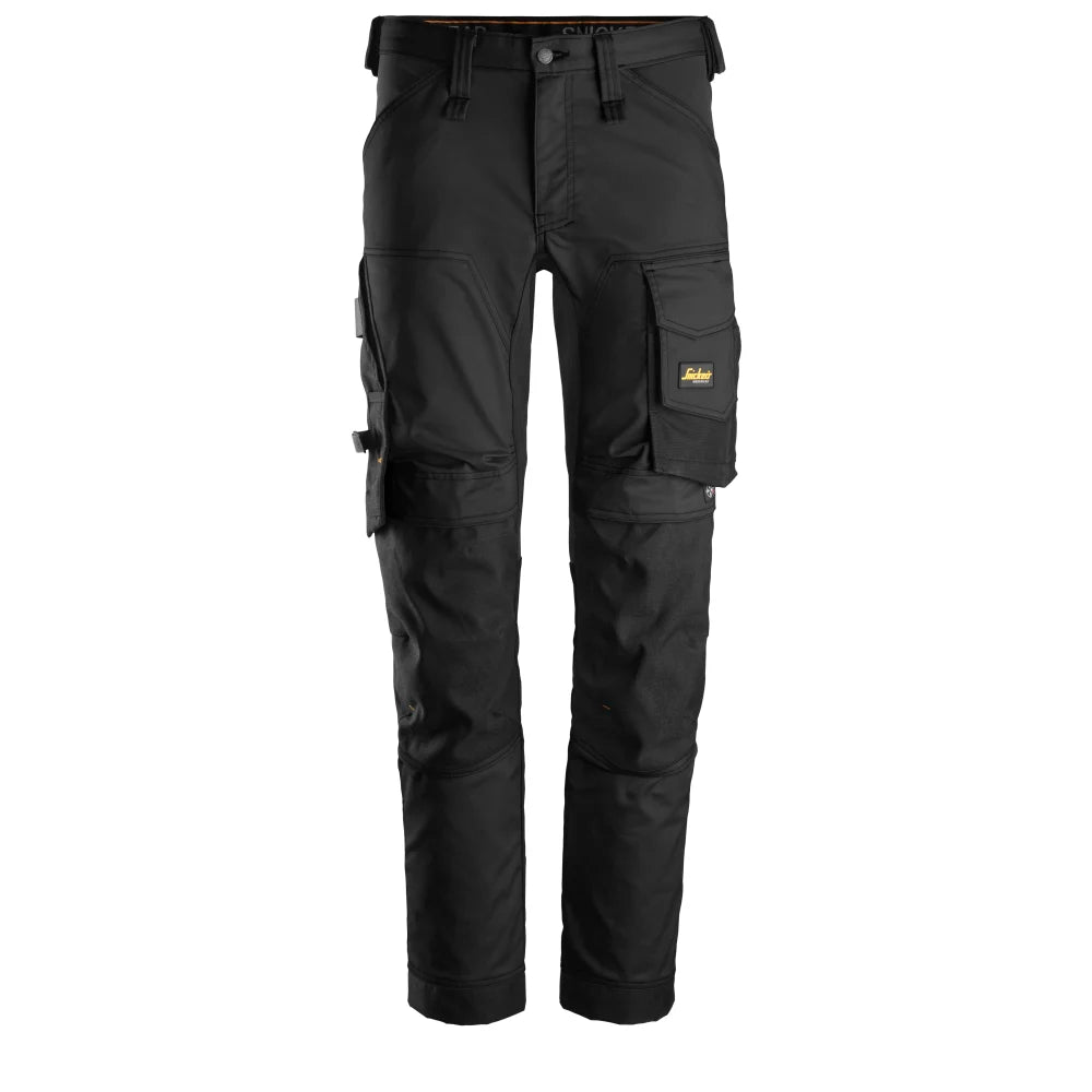 Snickers 6341 Allroundwork 2-Way Stretch Werkbroek 0404 Black Black