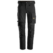 Snickers 6341 Allroundwork 2-Way Stretch Werkbroek 0404 Black Black