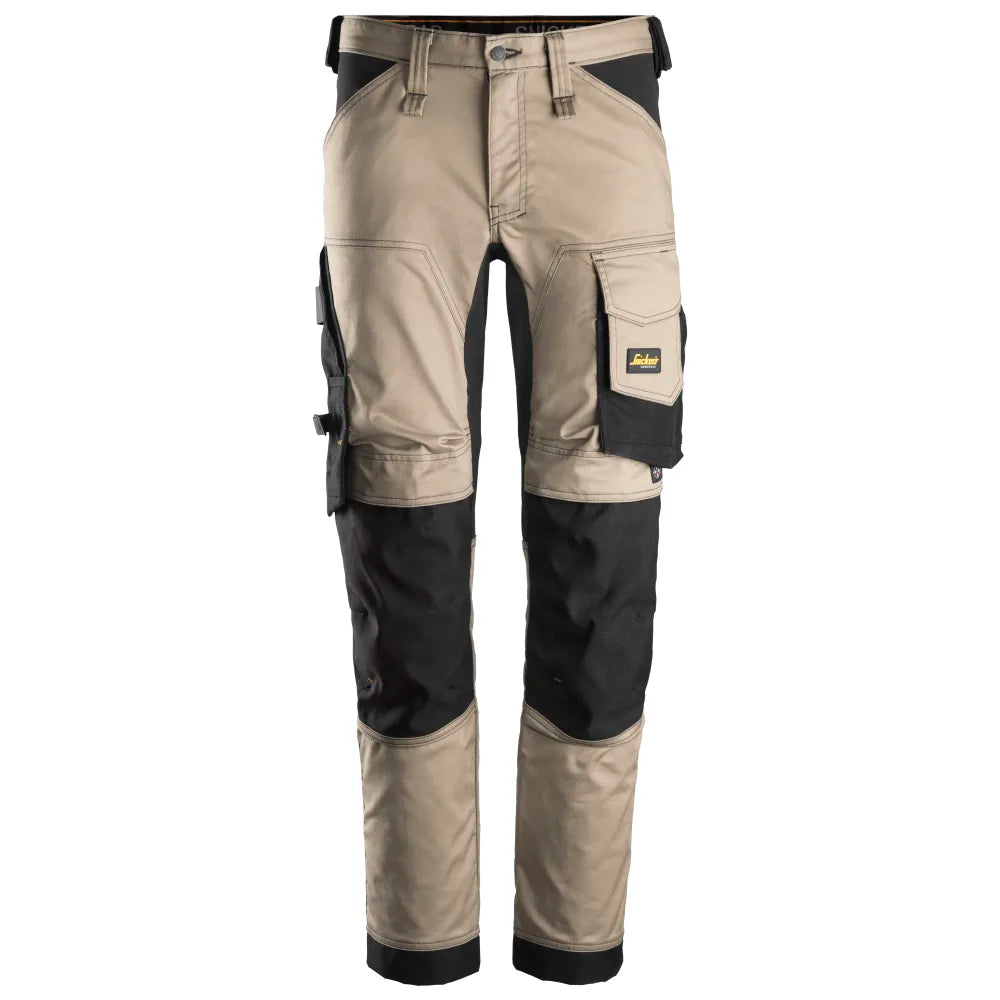 Snickers 6341 Allroundwork 2-Way Stretch Werkbroek 2004 Khaki Black