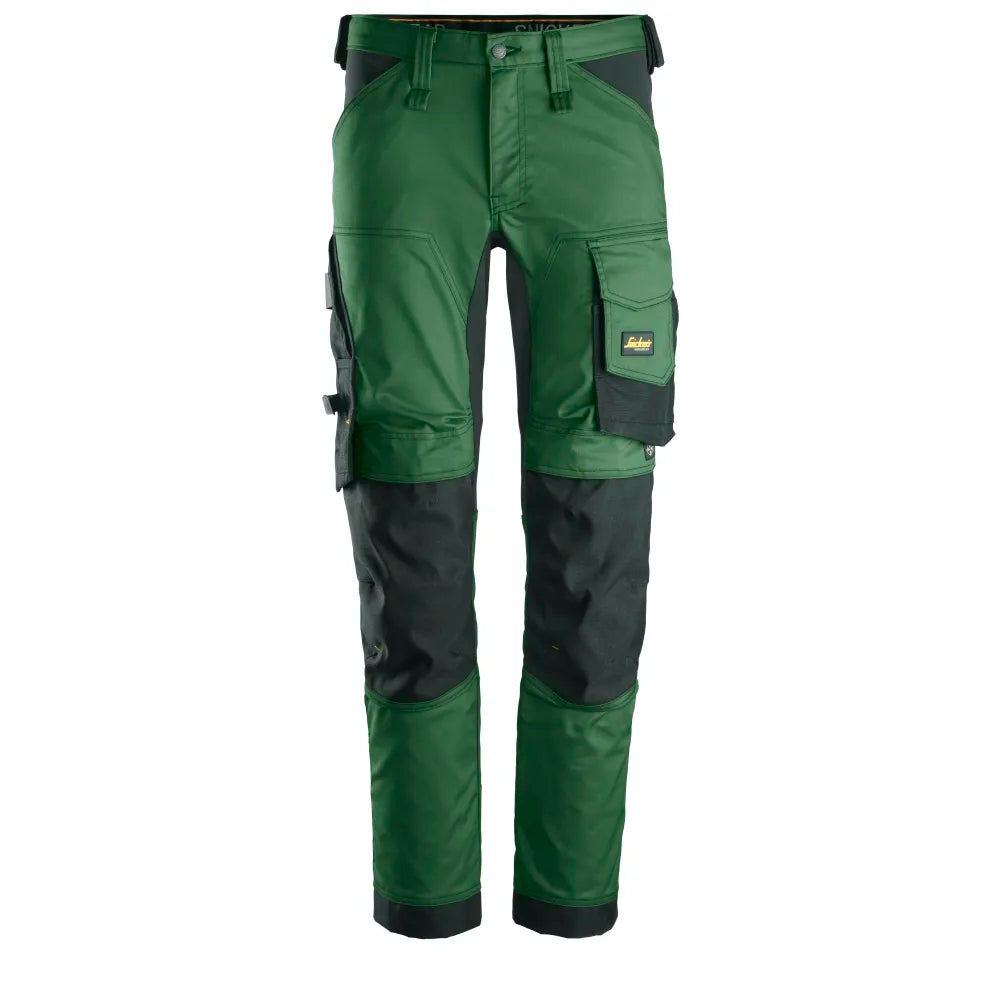 Snickers 6341 Allroundwork 2-Way Stretch Werkbroek 3904 Forest Green Black