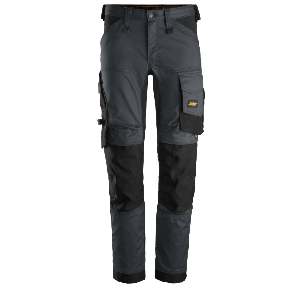 Snickers 6341 Allroundwork 2-Way Stretch Werkbroek 5804 Steel Grey Black