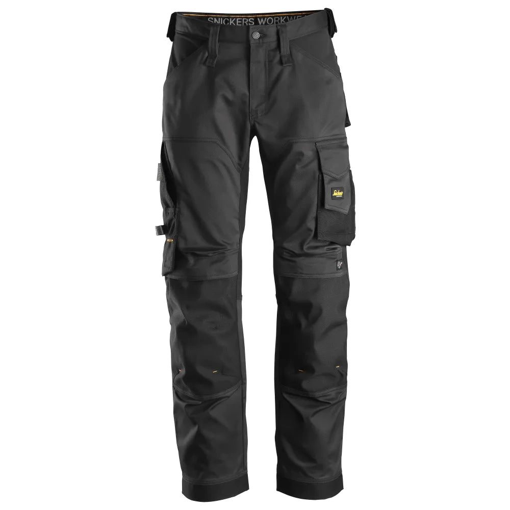 Snickers 6351 Allroundwork Stretch Loose Fit Werkbroek 0404 Black Black
