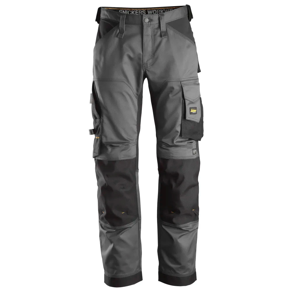 Snickers 6351 Allroundwork Stretch Loose Fit Werkbroek 5804 Steel Grey Black