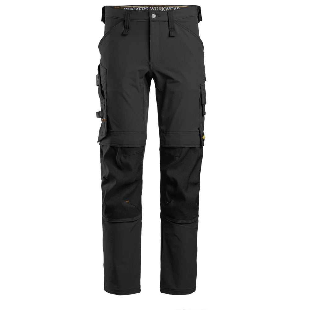 Snickers 6371 Allroundwork Full Stretch Werkbroek 0404 Black Black