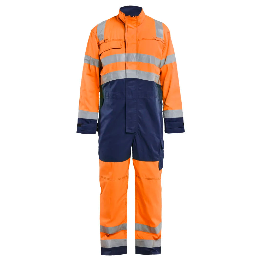 Blaklader 6373 1804 Overall High Vis High Vis Oranje Marineblauw