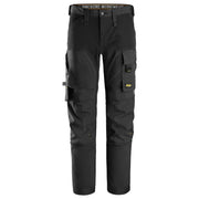 Snickers 6375 Allroundwork 4-Way Stretch Werkbroek Winddicht 0404 Black Black