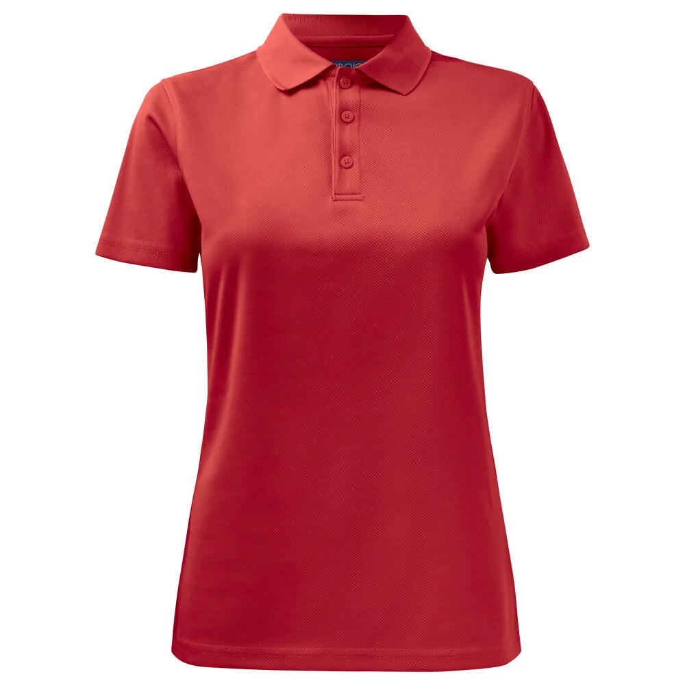 Projob 2041 Dames Polo Polyester Rood