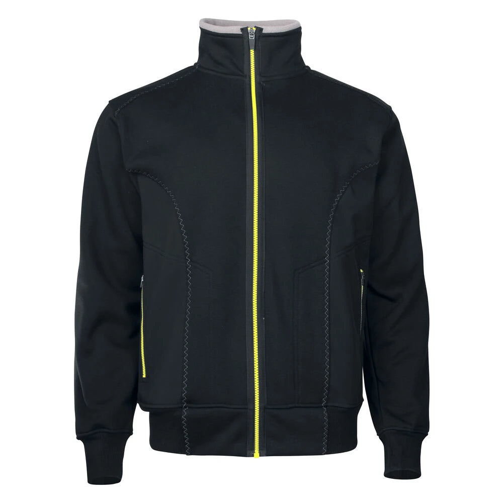 Projob 2121 Sweater Lange Rits Zwart