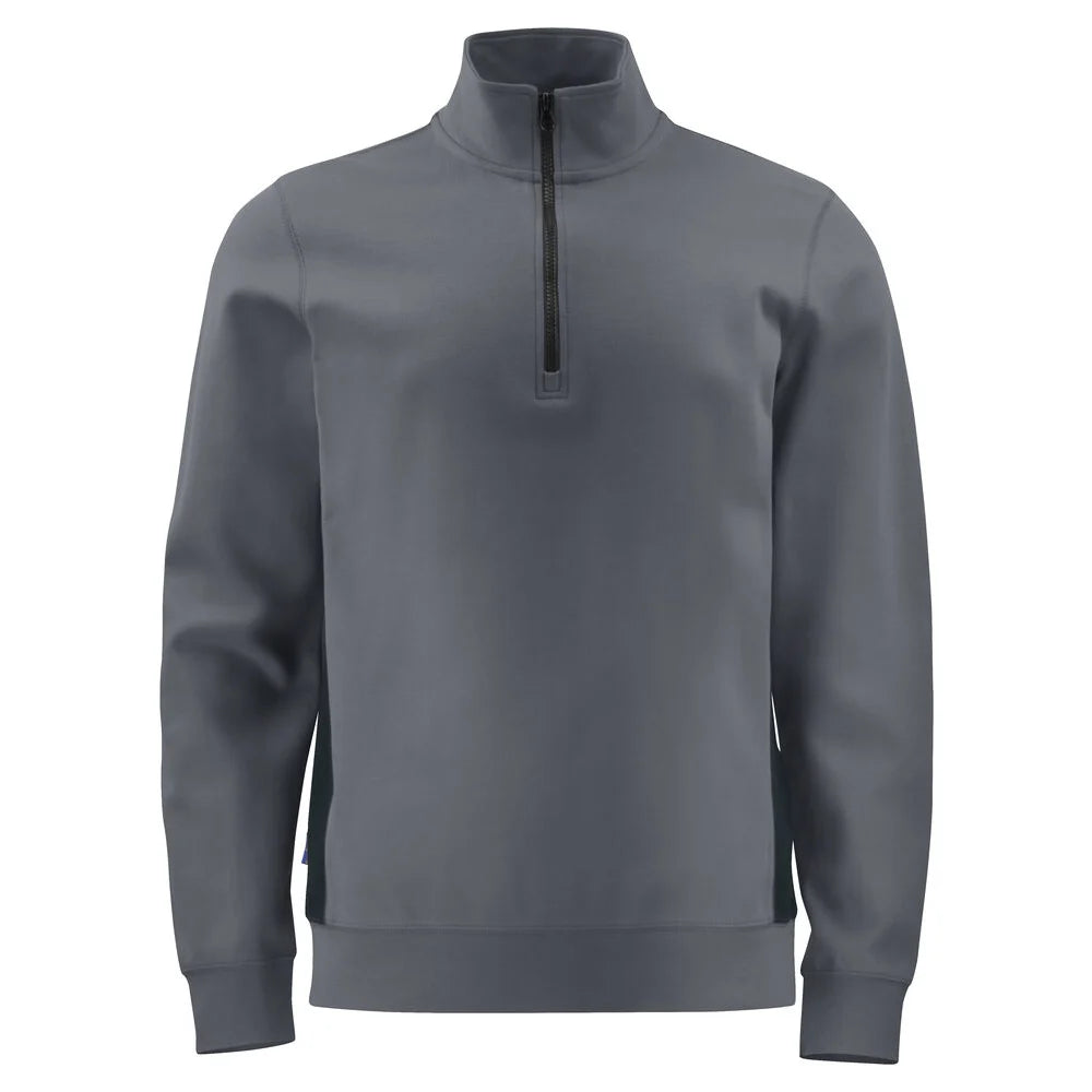 Projob 2128 Sweater Met Korte Ritssluiting Grijs