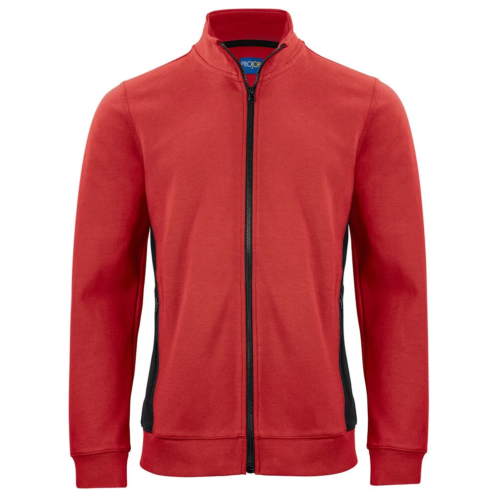 Projob 2129 Sweater Met Ritssluiting Rood