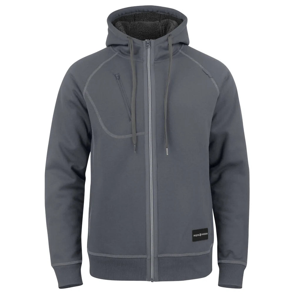 Projob 2130 Hoodie Met Teddyvoering Grijs