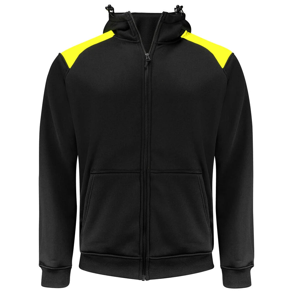 Projob 2133 Hoodie Zwart Geel