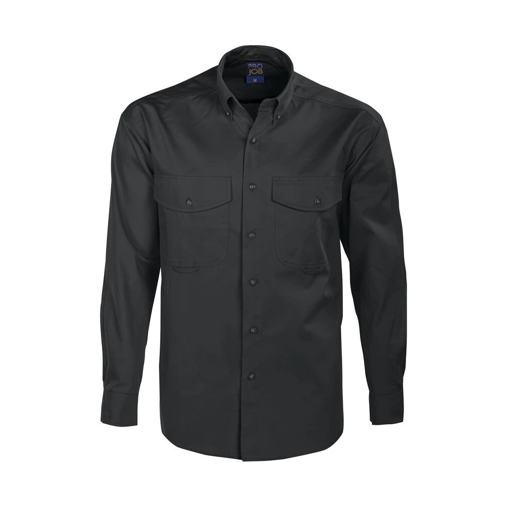 Projob 2219 Hemd Lange Mouwen Zwart