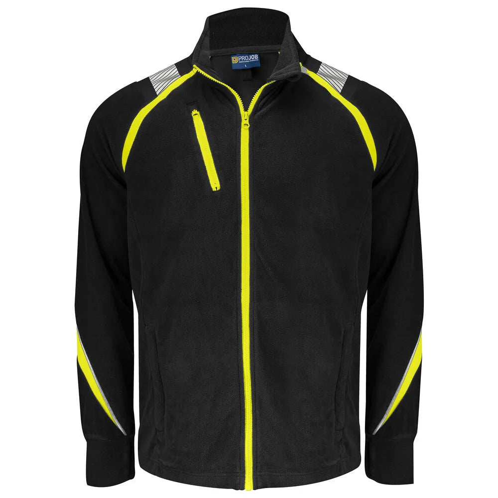 Projob 2328 Microfleece Zwart Geel
