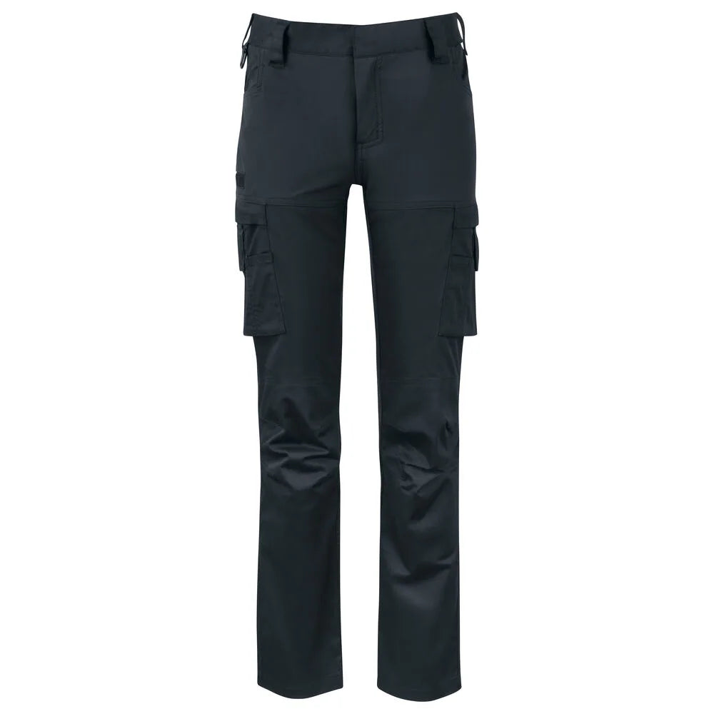 Projob 2553 Dames Stretchbroek Met Kniezakken Zwart