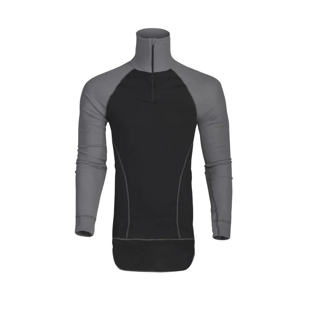 Projob 3103 Thermisch T-Shirt Lange Mouwen Met Korte Rits Zwart