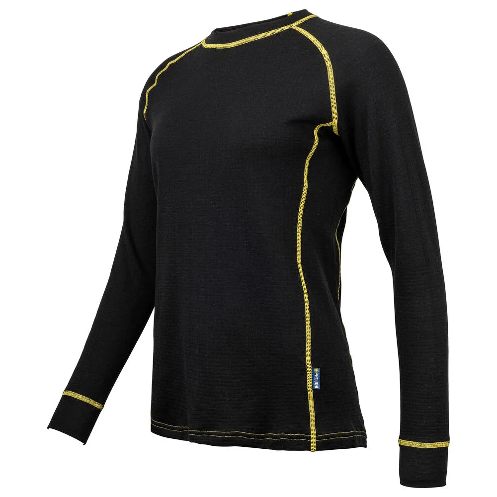 Projob 3109 Thermisch T-Shirt Lange Mouwen Wol Dames Zwart