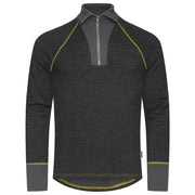 Projob 3110 Thermisch T-Shirt Met Korte Ritssluiting Zwart Gemêleerd