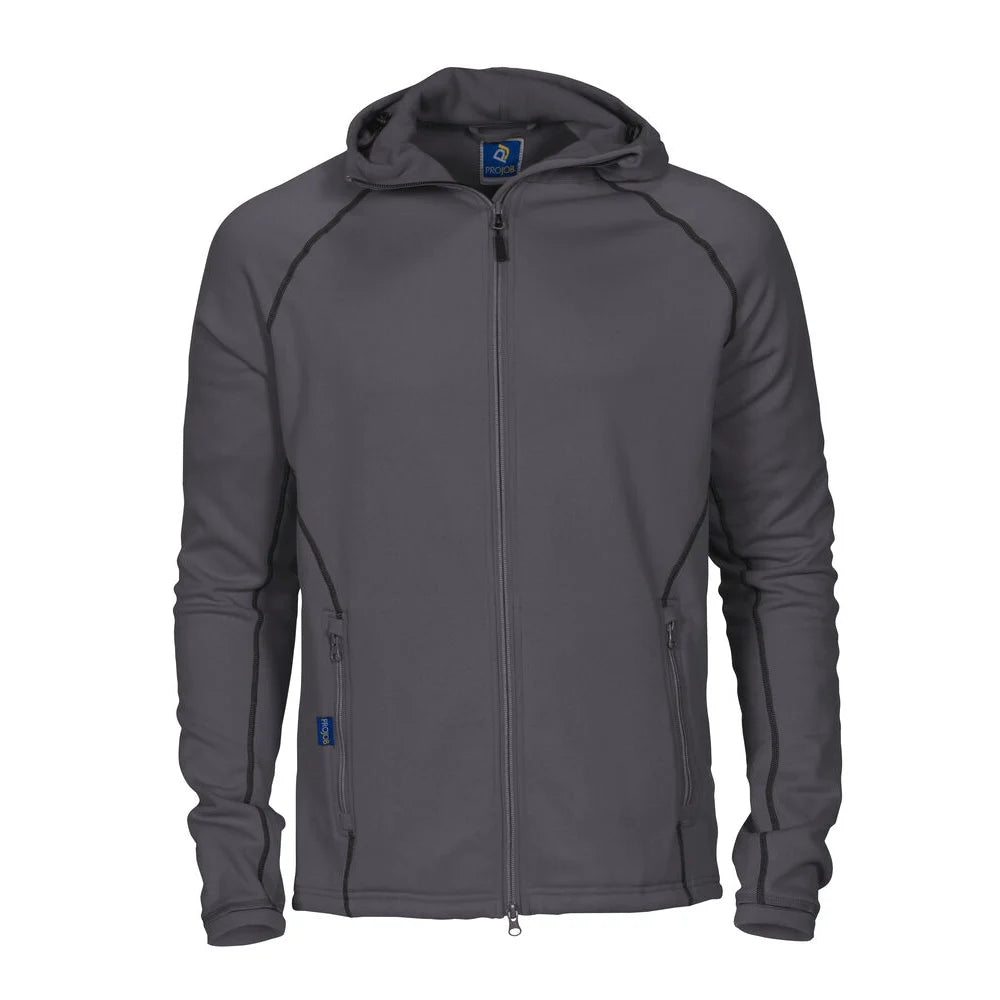 Projob 3314 Hoodie In Microfleece Grijs