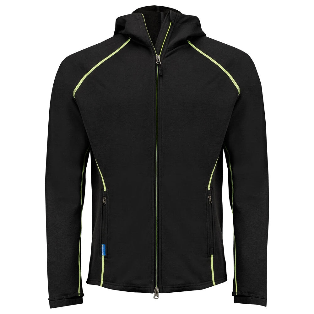 Projob 3314 Hoodie In Microfleece Zwart Geel